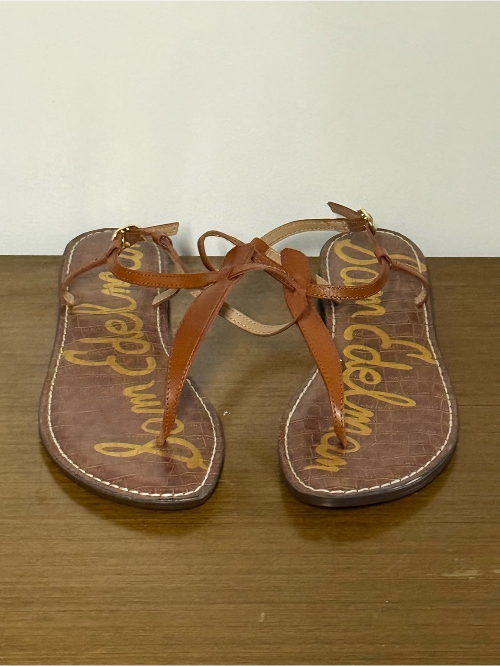 NEW Sam Edelman Gigi Flat Thong Ankle Strap Sandals 11